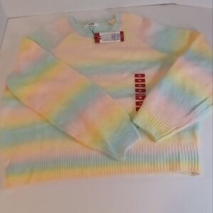 BB Dakota Steve Madden Women's Size XL Rainbow‎ Ombre Sweater NEW